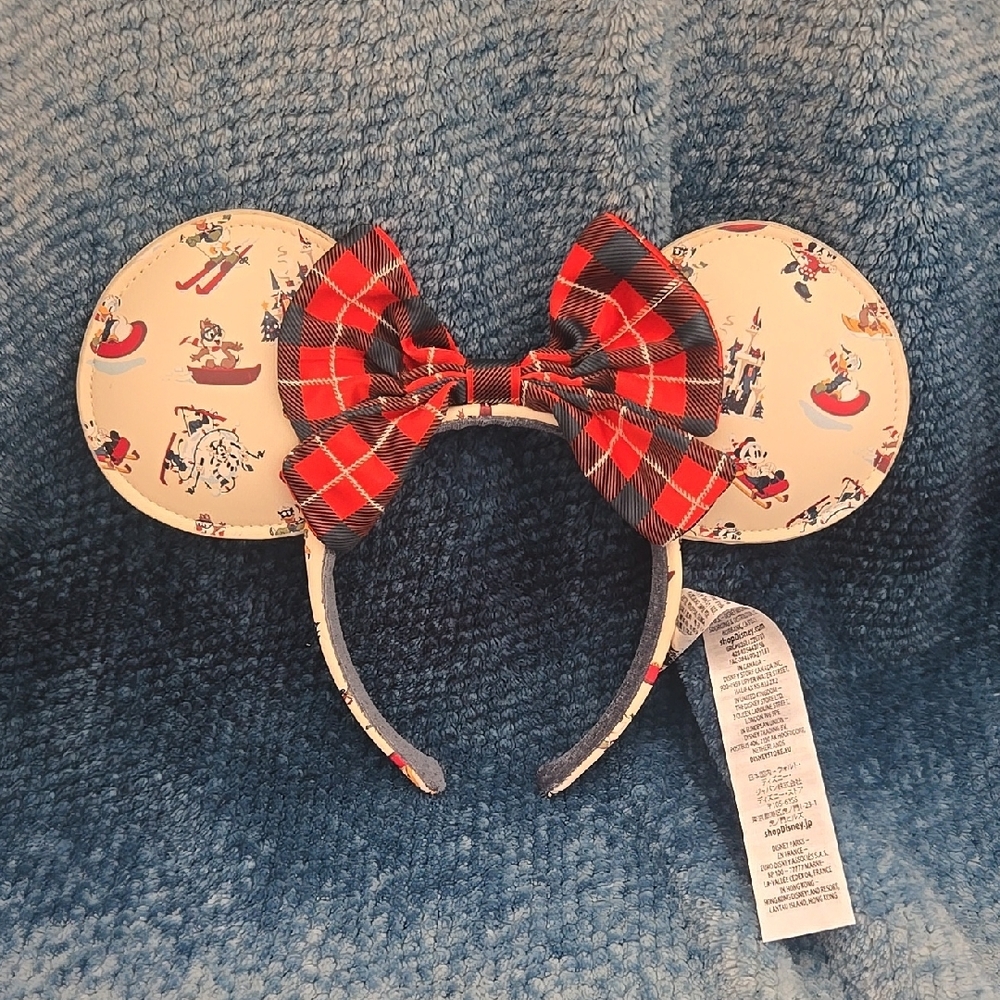 Disney Plaid Bow Mouse Ears Headband